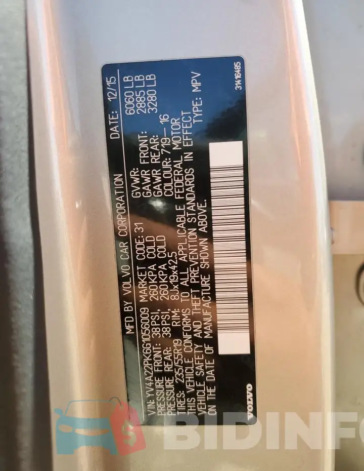YV4A22PK6G1056009 Photo# 14
