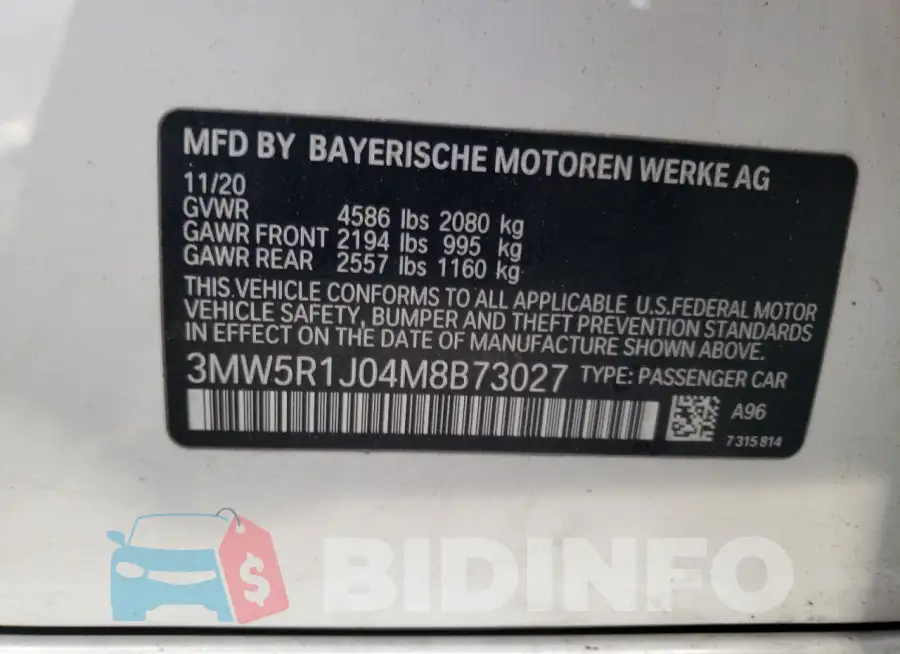 3MW5R1J04M8B73027 Photo# 12