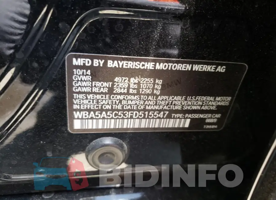WBA5A5C53FD515547 Photo# 12