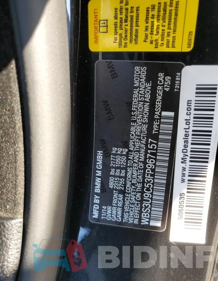 WBS3U9C53FP967157 Photo# 12