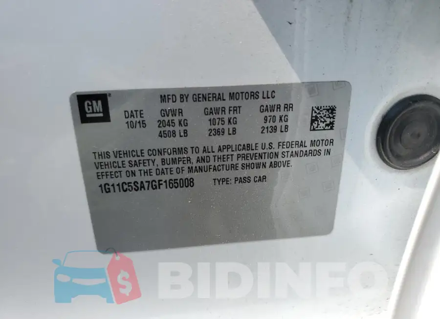 1G11C5SA7GF165008 Photo# 13
