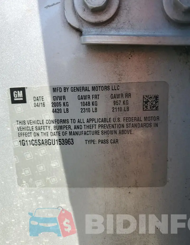 1G11C5SA8GU153963 Photo# 13