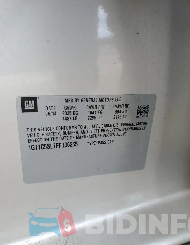 1G11C5SL7FF106265 Photo# 12