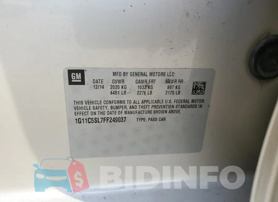 1G11C5SL7FF249037 Photo# 12