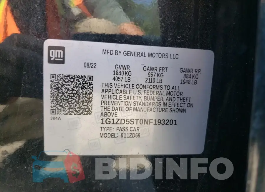 1G1ZD5ST0NF193201 Photo# 13