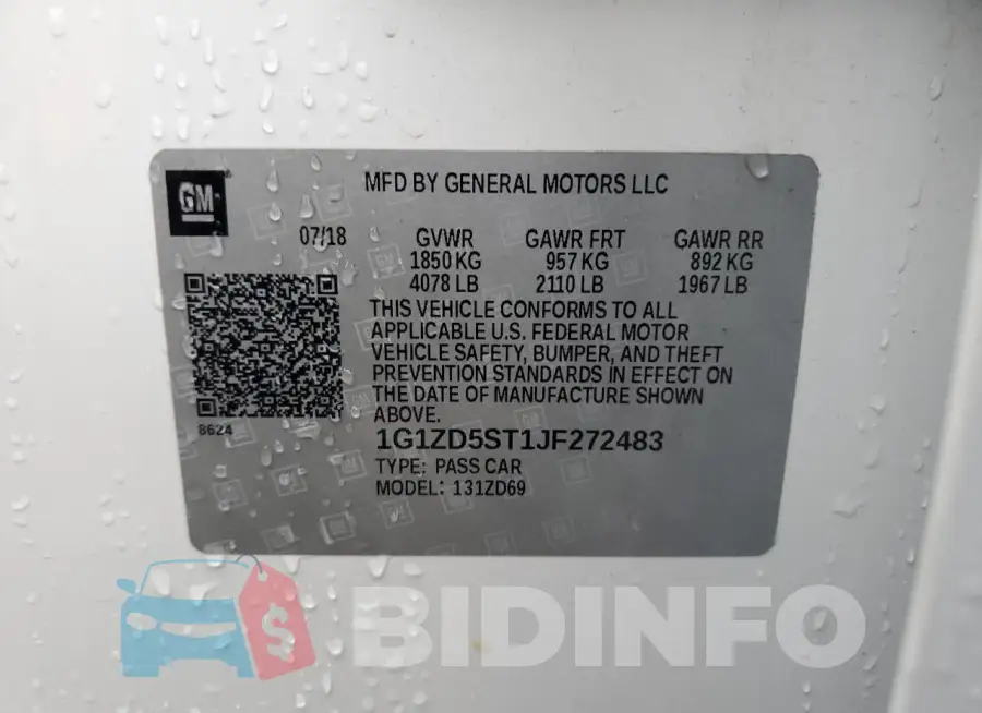 1G1ZD5ST1JF272483 Photo# 12