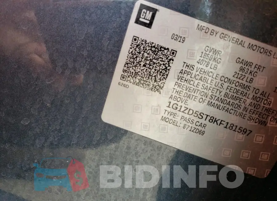 1G1ZD5ST8KF181597 Photo# 12