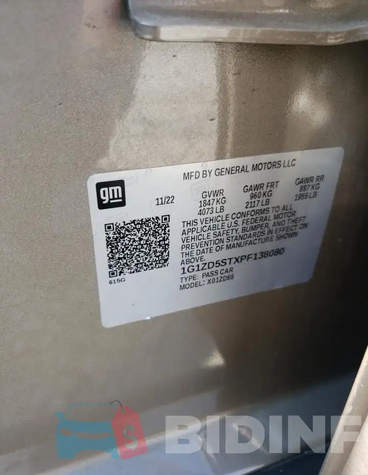 1G1ZD5STXPF138080 Photo# 12