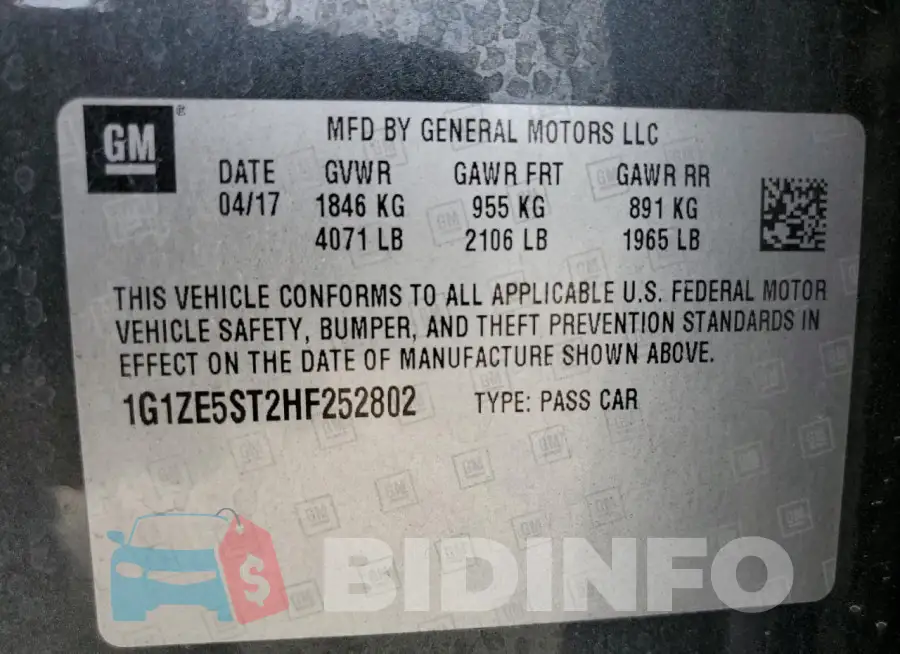 1G1ZE5ST2HF252802 Photo# 12