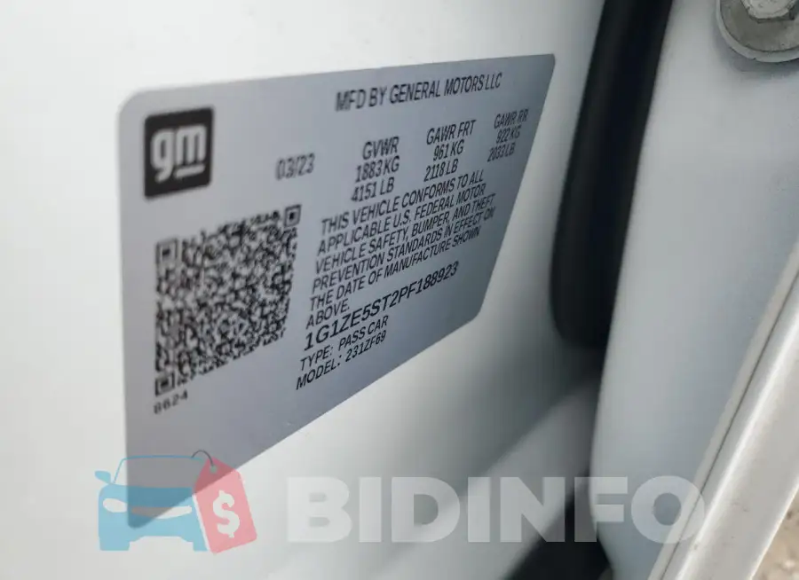 1G1ZE5ST2PF188923 Photo# 12