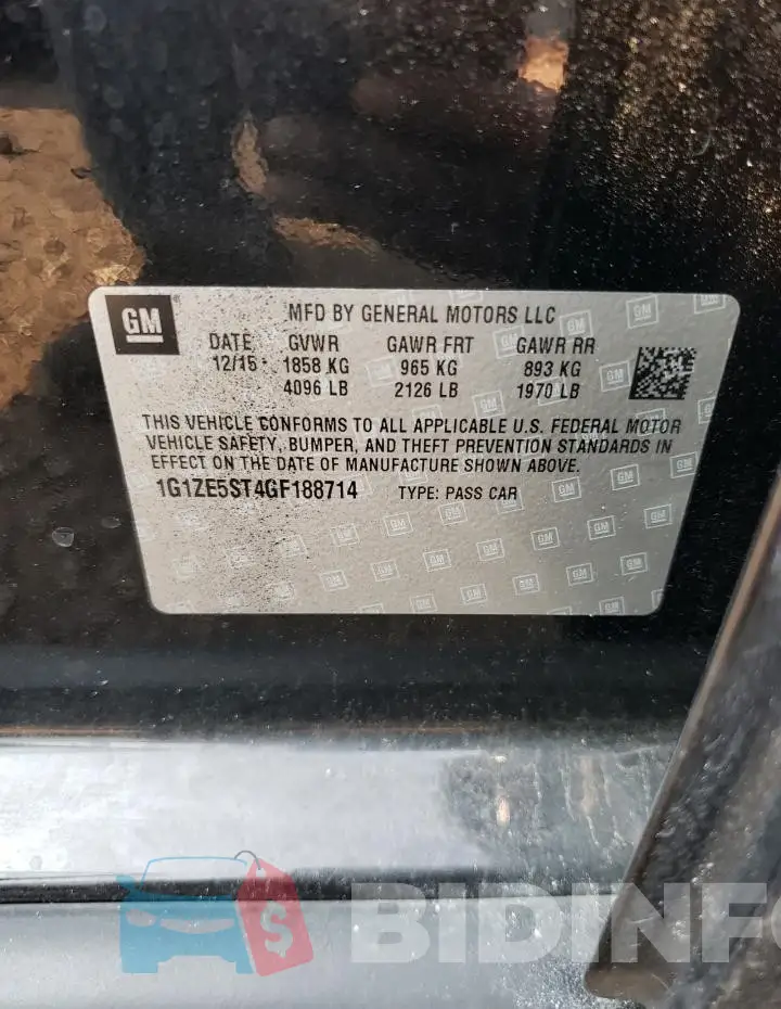 1G1ZE5ST4GF188714 Photo# 12