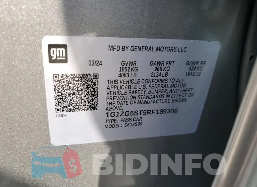 1G1ZG5ST5RF189366 Photo# 12