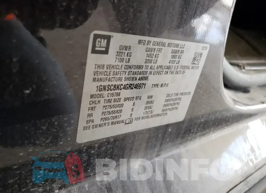 1GNSCBKC4GR246971 Photo# 12