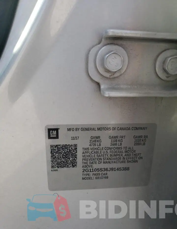 2G1105S36J9145388 Photo# 12