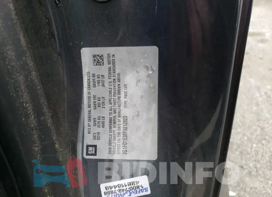 2G1FD1E38F9212823 Photo# 12