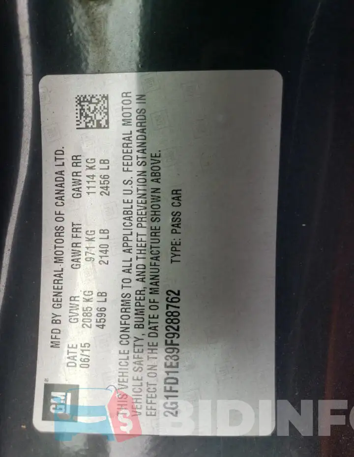 2G1FD1E39F9288762 Photo# 12