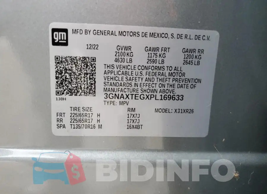 3GNAXTEGXPL169633 Photo# 13