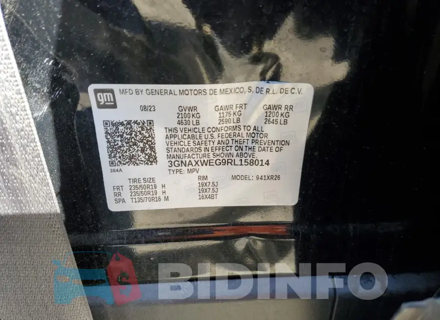 3GNAXWEG9RL158014 Photo# 13