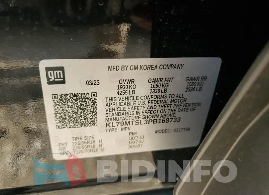 KL79MTSL3PB168733 Photo# 13