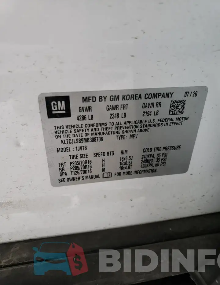 KL7CJLSB9MB308706 Photo# 13