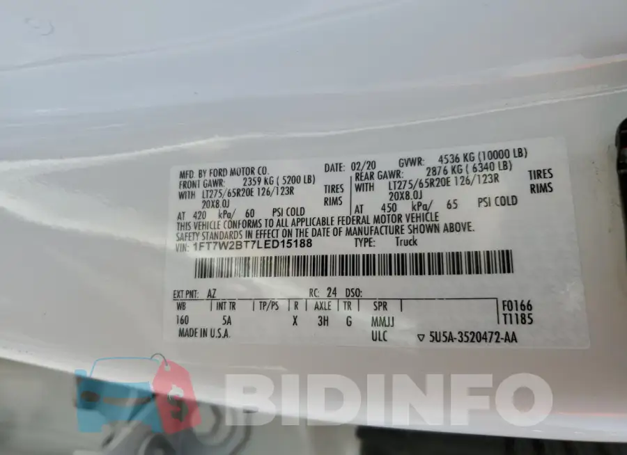 1FT7W2BT7LED15188 Photo# 12