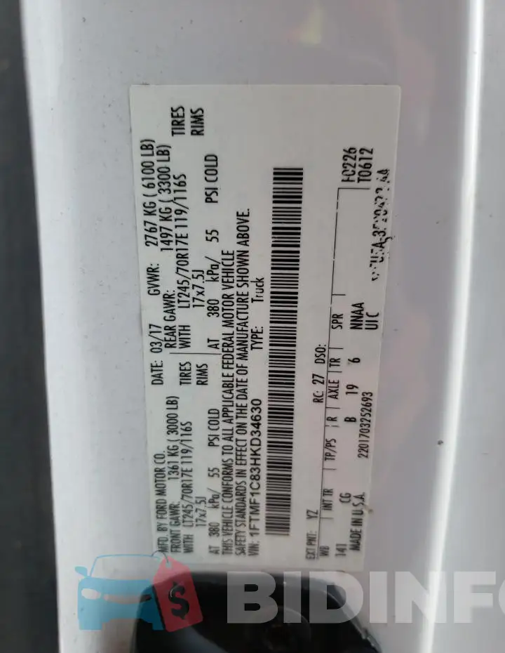 1FTMF1C83HKD34630 Photo# 12