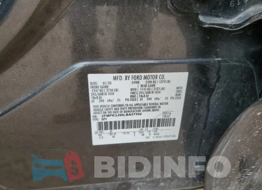 2FMPK3J96LBA57566 Photo# 13