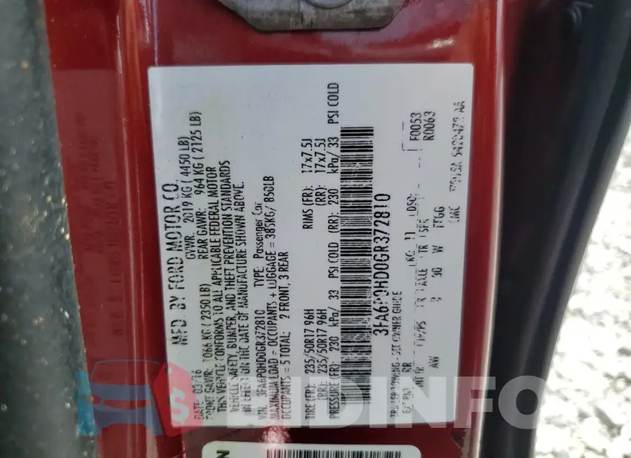 3FA6P0HD0GR372810 Photo# 12