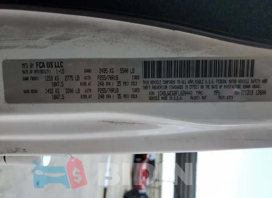 1C4BJWEG8FL620441 Photo# 12