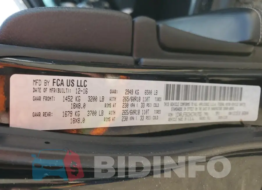 1C4RJFBG3HC741755 Photo# 12