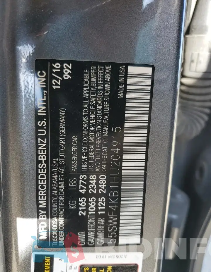 55SWF4KB1HU204915 Photo# 12