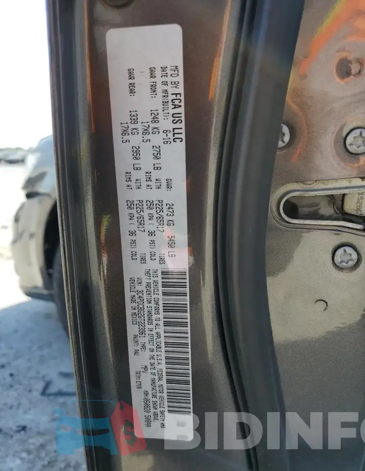 3C4PDCBG2GT223961 Photo# 13