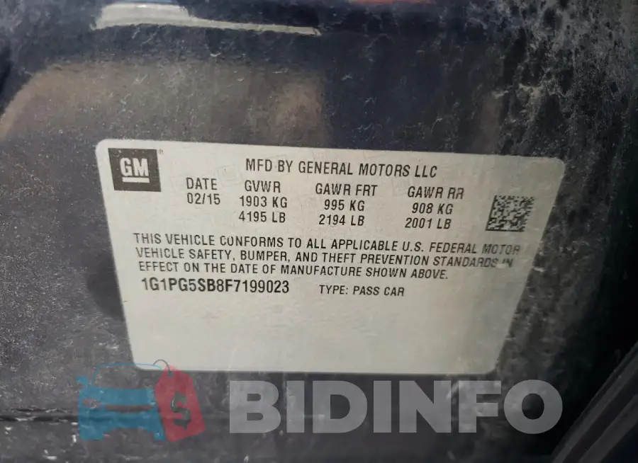 1G1PG5SB8F7199023 Photo# 12