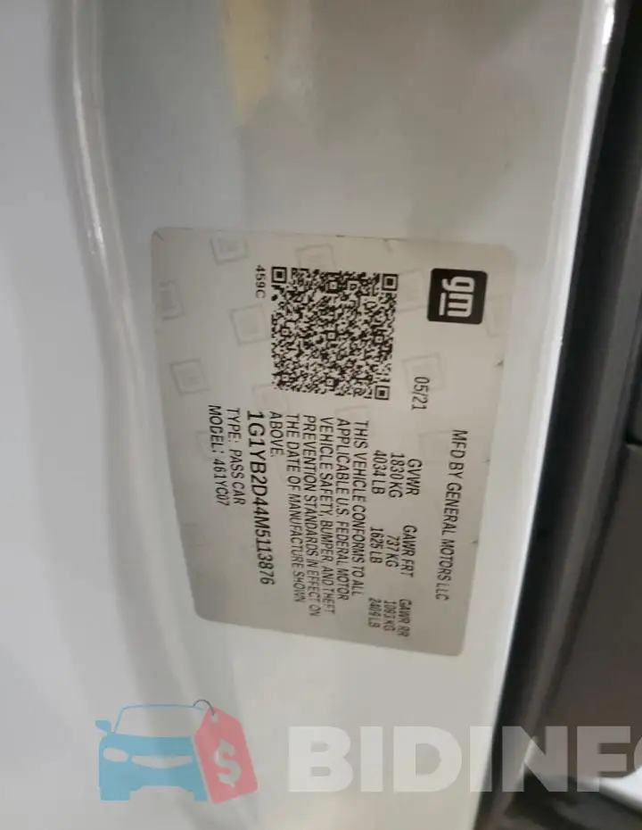 1G1YB2D44M5113876 Photo# 12