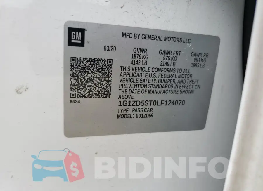 1G1ZD5ST0LF124070 Photo# 12