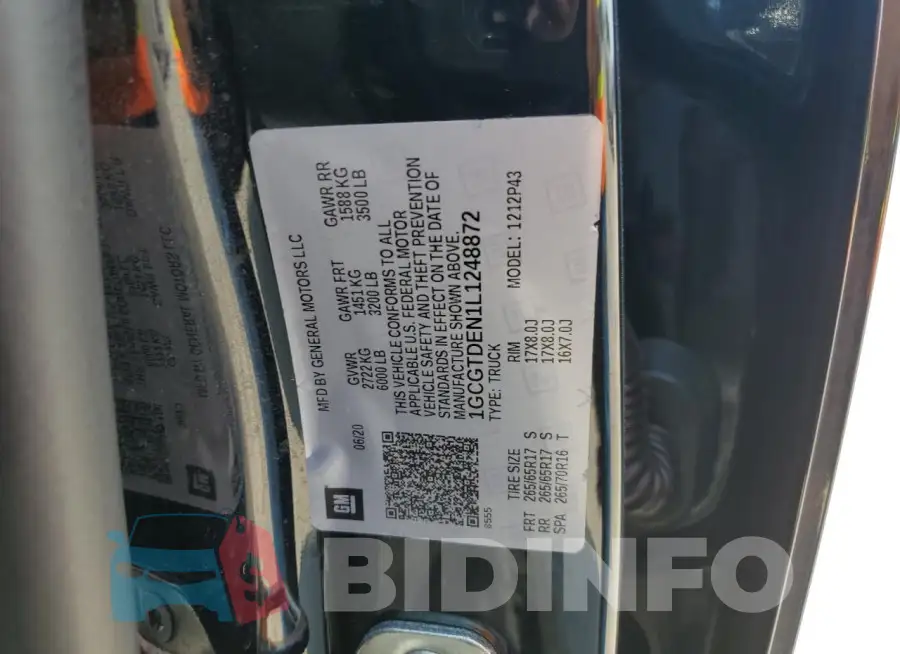 1GCGTDEN1L1248872 Photo# 12