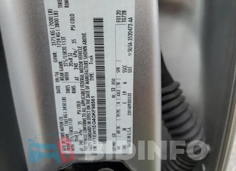 1FTEW1EG4GKF98561 Photo# 12
