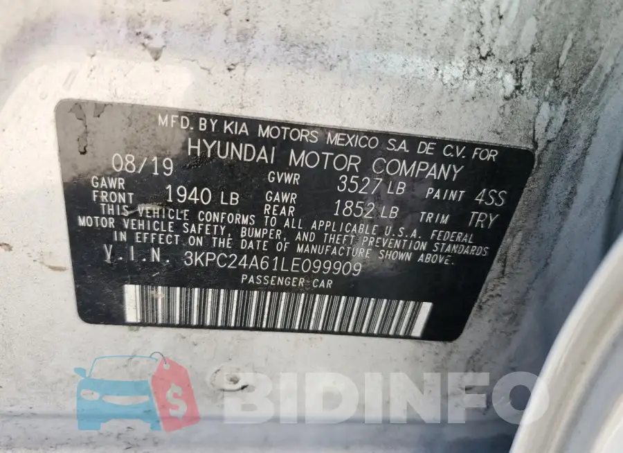 3KPC24A61LE099909 Photo# 12