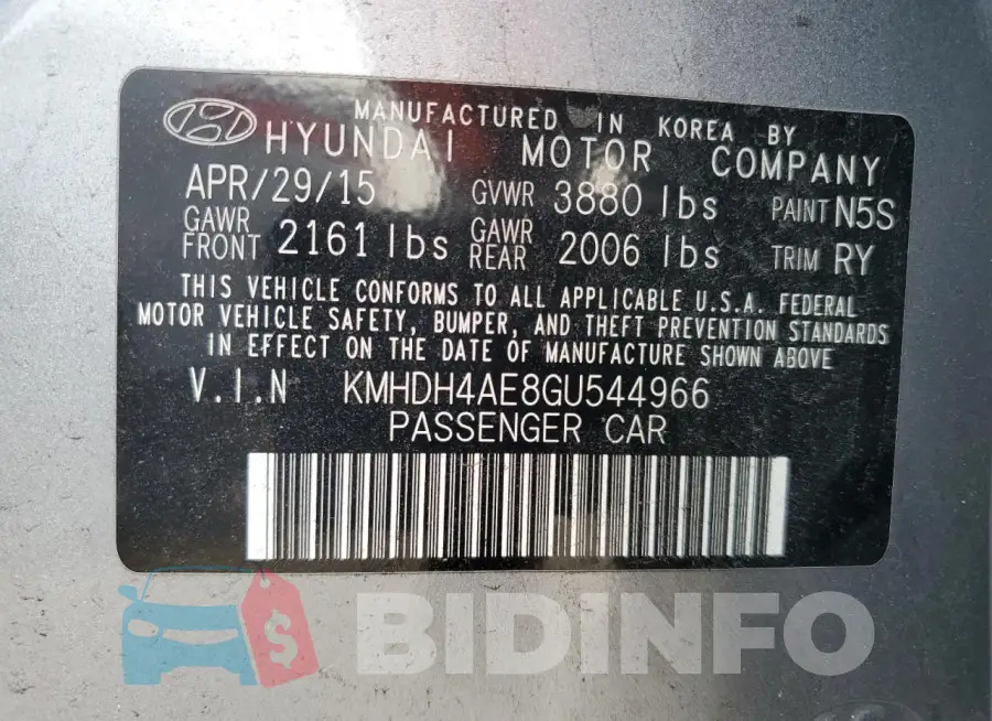 KMHDH4AE8GU544966 Photo# 12