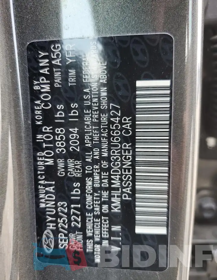 KMHLM4DG3RU665427 Photo# 12