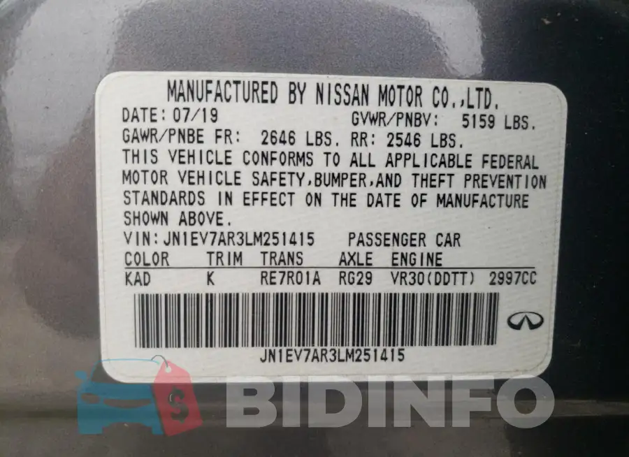 JN1EV7AR3LM251415 Photo# 13