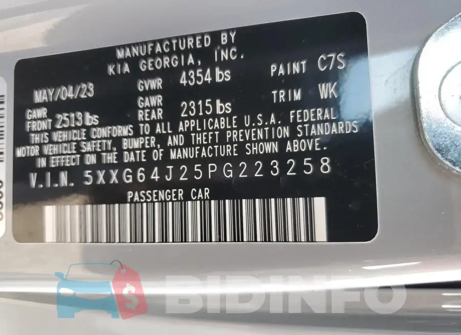 5XXG64J25PG223258 Photo# 12