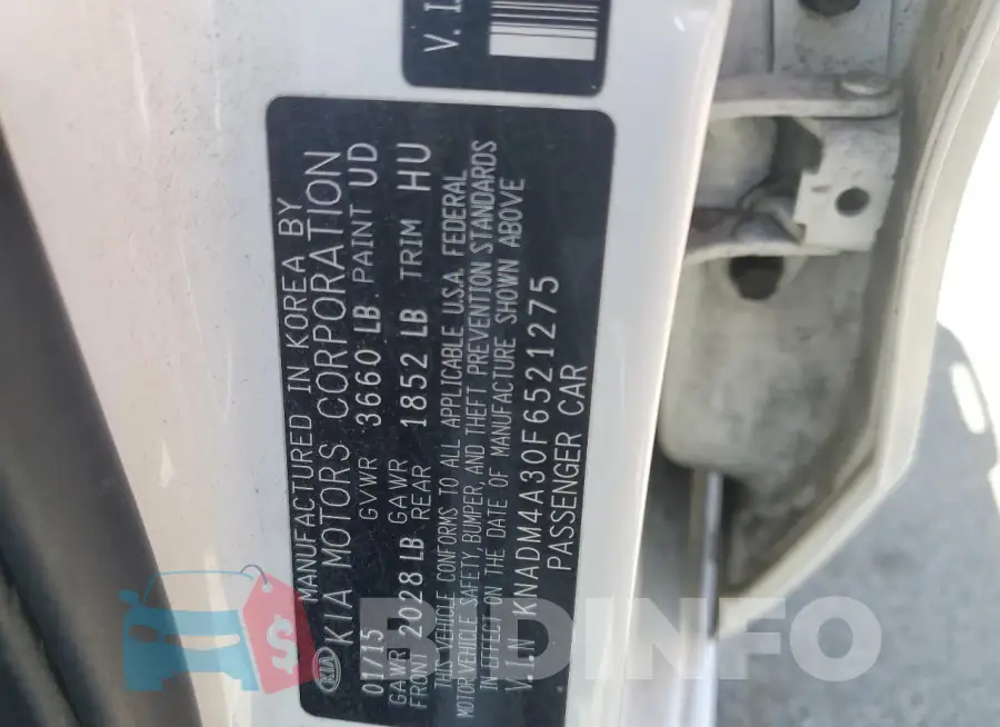 KNADM4A30F6521275 Photo# 12