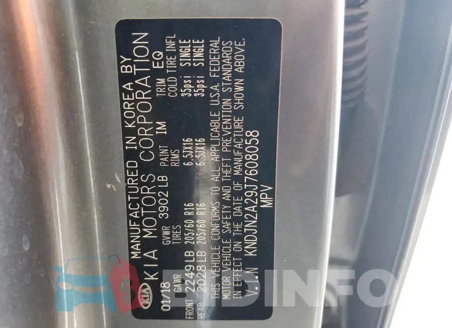 KNDJN2A29J7608058 Photo# 12