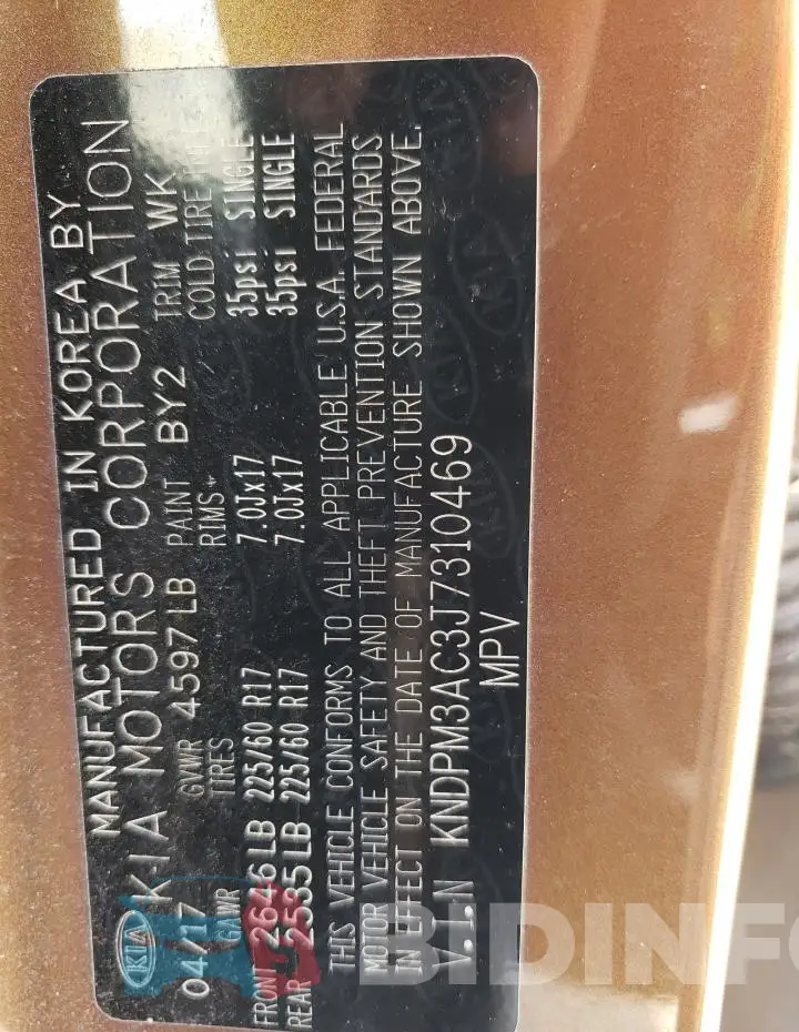 KNDPM3AC3J7310469 Photo# 13
