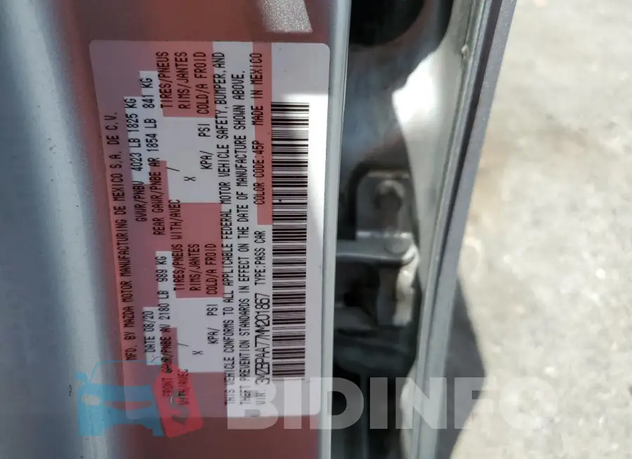 3MZBPAA77MM201867 Photo# 12