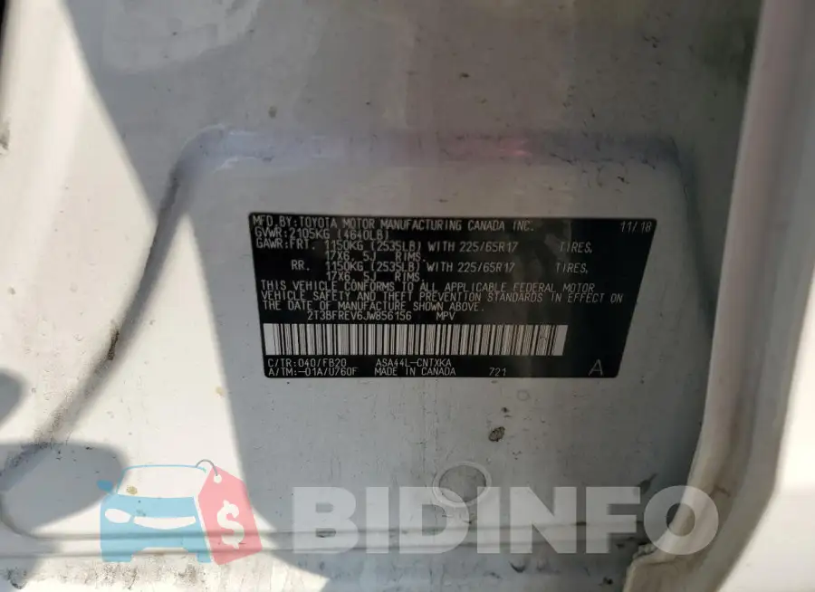 2T3BFREV6JW856156 Photo# 14