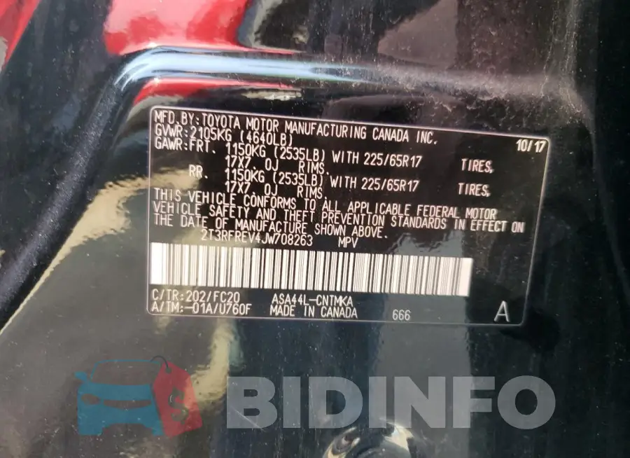 2T3RFREV4JW708263 Photo# 14
