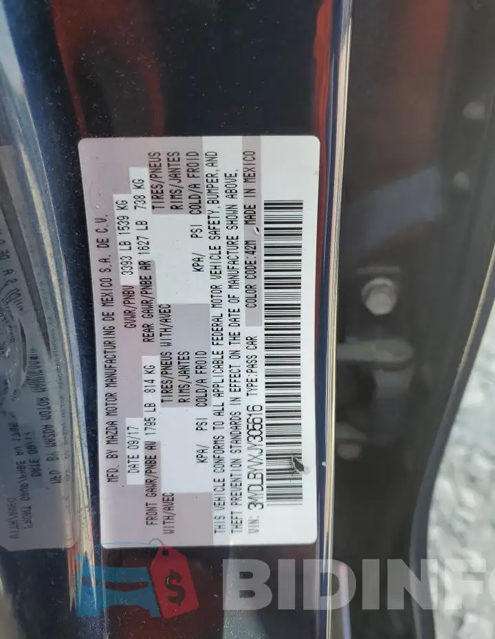 3MYDLBYVXJY305616 Photo# 12