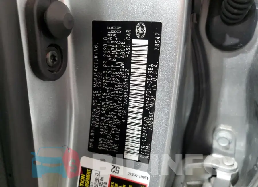 4T1G11AK9PU801722 Photo# 13